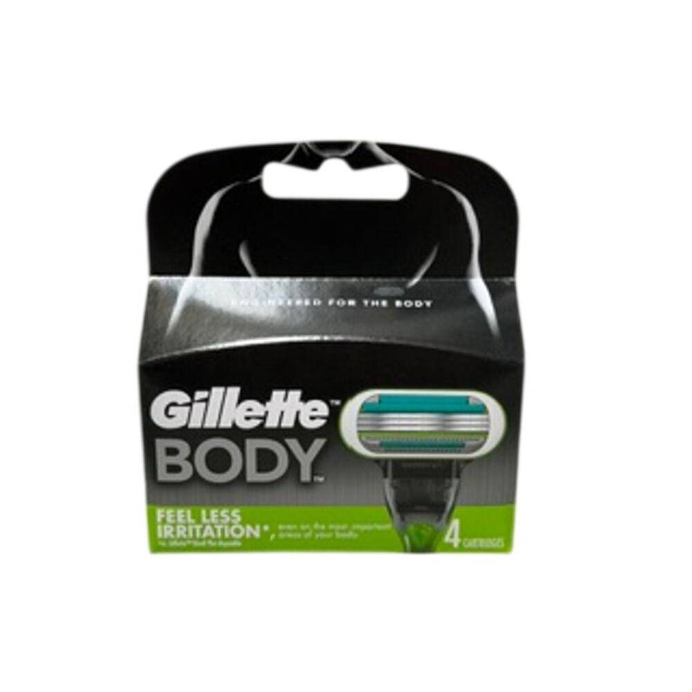 Gillette Body Razor Blade Refills 3 Packs 12 Cartridges Total 4 Ct Each New